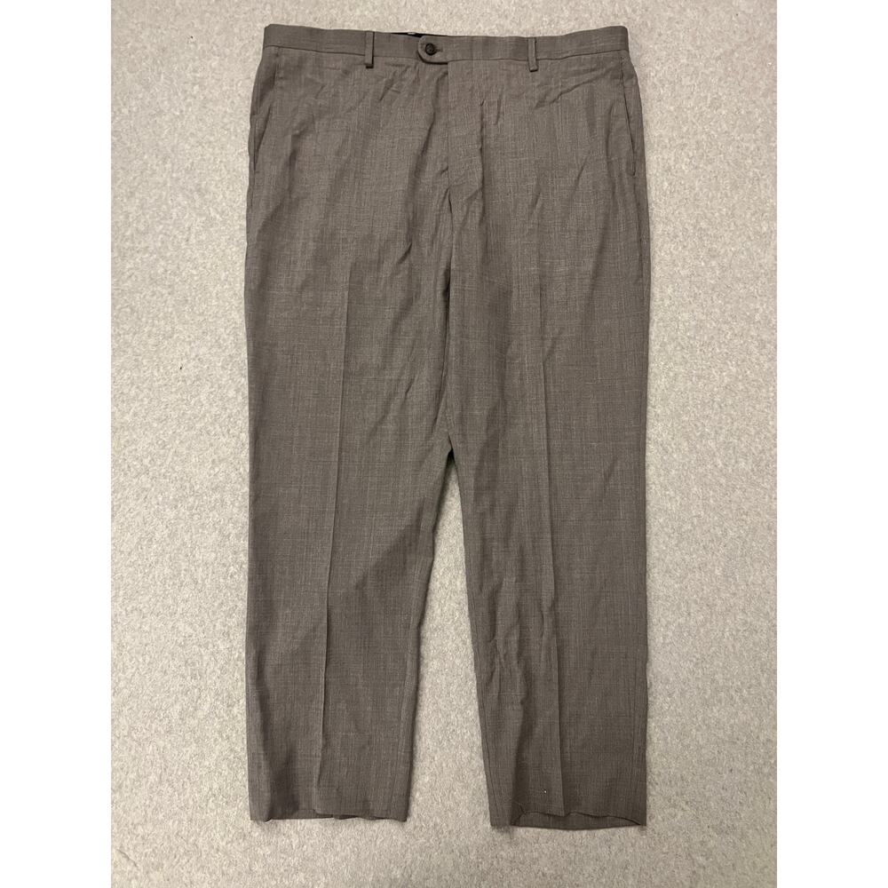 Peter Millar Pants Mens Size 40R Textured Virgin Wool Lined Cassual Formal Gray